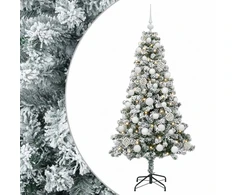 Dirbtinė Kalėdų eglutė su burbulais 120 cm 150 LED Šilta balta