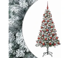 Dirbtinė Kalėdų eglutė su burbulais 120 cm 150 LED Šilta balta