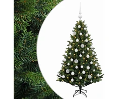 Dirbtinė Kalėdų eglutė su burbulais 150 cm 150 LED Šilta balta