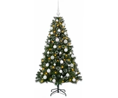 Dirbtinė Kalėdų eglutė su burbulais 150 cm 150 LED Šilta balta