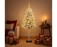 Dirbtinė Kalėdų eglutė su burbulais 150 cm 150 LED Šilta balta