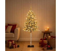 Dirbtinė Kalėdų eglutė su burbulais 150 cm 150 LED Šilta balta