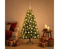 Dirbtinė Kalėdų eglutė su burbulais 150 cm 150 LED Šilta balta