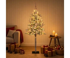 Dirbtinė Kalėdų eglutė su burbulais 150 cm 150 LED Šilta balta