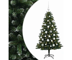 Dirbtinė Kalėdų eglutė su burbulais 150 cm 150 LED Šilta balta