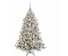 Dirbtinė Kalėdų eglutė su burbulais 150 cm 150 LED Šilta balta