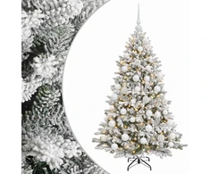 Dirbtinė Kalėdų eglutė su burbulais 150 cm 150 LED Šilta balta