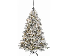 Dirbtinė Kalėdų eglutė su burbulais 150 cm 150 LED Šilta balta