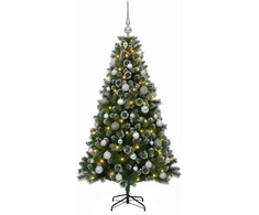 Dirbtinė Kalėdų eglutė su burbulais 150 cm 150 LED Šilta balta