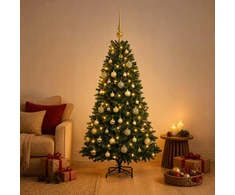 Dirbtinė Kalėdų eglutė su burbulais 150 cm 150 LED Šilta balta