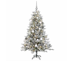 Dirbtinė Kalėdų eglutė su burbulais 150 cm 150 LED Šilta balta