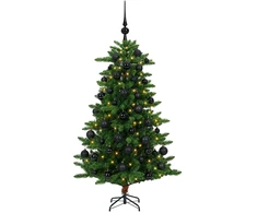 Dirbtinė Kalėdų eglutė su burbulais 150 cm 150 LED Šilta balta