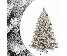Dirbtinė Kalėdų eglutė su burbulais 150 cm 150 LED Šilta balta