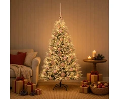 Dirbtinė Kalėdų eglutė su burbulais 150 cm 150 LED Šilta balta