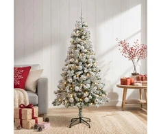 Dirbtinė Kalėdų eglutė su burbulais 150 cm 150 LED Šilta balta