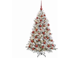 Dirbtinė Kalėdų eglutė su burbulais 150 cm 150 LED Šilta balta