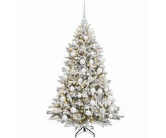 Dirbtinė Kalėdų eglutė su burbulais 150 cm 150 LED Šilta balta