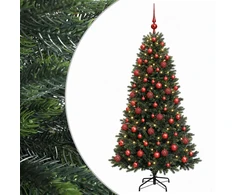 Dirbtinė Kalėdų eglutė su burbulais 180 cm 300 LED Šilta balta