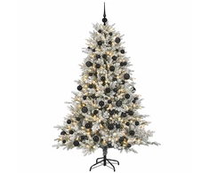 Dirbtinė Kalėdų eglutė su burbulais 180 cm 300 LED Šilta balta