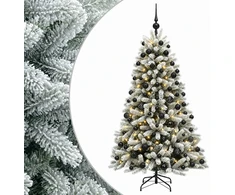 Dirbtinė Kalėdų eglutė su burbulais 180 cm 300 LED Šilta balta
