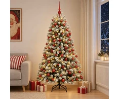 Dirbtinė Kalėdų eglutė su burbulais 180 cm 300 LED Šilta balta