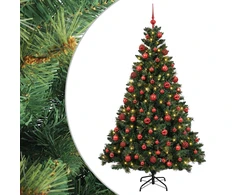Dirbtinė Kalėdų eglutė su burbulais 180 cm 300 LED Šilta balta