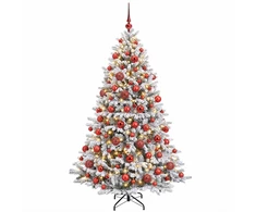 Dirbtinė Kalėdų eglutė su burbulais 180 cm 300 LED Šilta balta