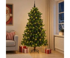 Dirbtinė Kalėdų eglutė su burbulais 180 cm 300 LED Šilta balta