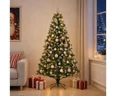 Dirbtinė Kalėdų eglutė su burbulais 180 cm 300 LED Šilta balta
