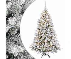 Dirbtinė Kalėdų eglutė su burbulais 180 cm 300 LED Šilta balta
