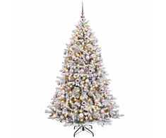 Dirbtinė Kalėdų eglutė su burbulais 210 cm 300 LED Šilta balta