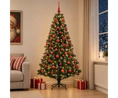 Dirbtinė Kalėdų eglutė su burbulais 210 cm 300 LED Šilta balta