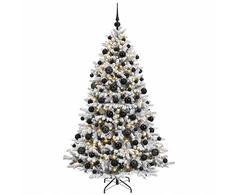 Dirbtinė Kalėdų eglutė su burbulais 210 cm 300 LED Šilta balta
