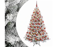 Dirbtinė Kalėdų eglutė su burbulais 210 cm 300 LED Šilta balta