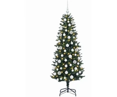 Dirbtinė Kalėdų eglutė su burbulais 210 cm 300 LED Šilta balta