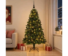Dirbtinė Kalėdų eglutė su burbulais 210 cm 300 LED Šilta balta