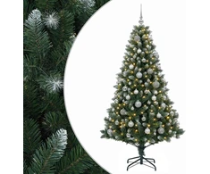Dirbtinė Kalėdų eglutė su burbulais 210 cm 300 LED Šilta balta