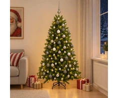 Dirbtinė Kalėdų eglutė su burbulais 240 cm 300 LED Šilta balta