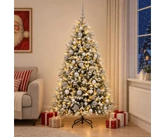 Dirbtinė Kalėdų eglutė su burbulais 240 cm 300 LED Šilta balta