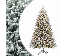 Dirbtinė Kalėdų eglutė su burbulais 240 cm 300 LED Šilta balta