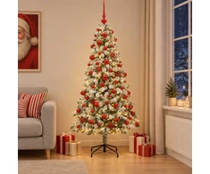 Dirbtinė Kalėdų eglutė su burbulais 240 cm 300 LED Šilta balta