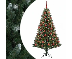 Dirbtinė Kalėdų eglutė su burbulais 240 cm 300 LED Šilta balta