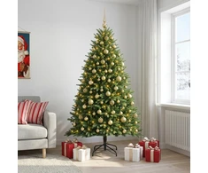Dirbtinė Kalėdų eglutė su burbulais 240 cm 300 LED Šilta balta