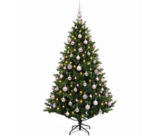 Dirbtinė Kalėdų eglutė su burbulais 240 cm 300 LED Šilta balta