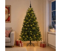 Dirbtinė Kalėdų eglutė su burbulais 240 cm 300 LED Šilta balta