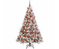 Dirbtinė Kalėdų eglutė su burbulais 240 cm 300 LED Šilta balta