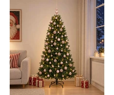 Dirbtinė Kalėdų eglutė su burbulais 240 cm 300 LED Šilta balta