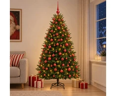 Dirbtinė Kalėdų eglutė su burbulais 240 cm 300 LED Šilta balta