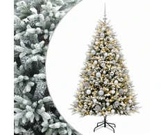 Dirbtinė Kalėdų eglutė su burbulais 240 cm 300 LED Šilta balta