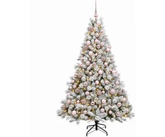 Dirbtinė Kalėdų eglutė su burbulais 240 cm 300 LED Šilta balta
